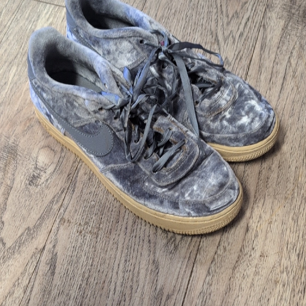 Velvet Air Force Ones